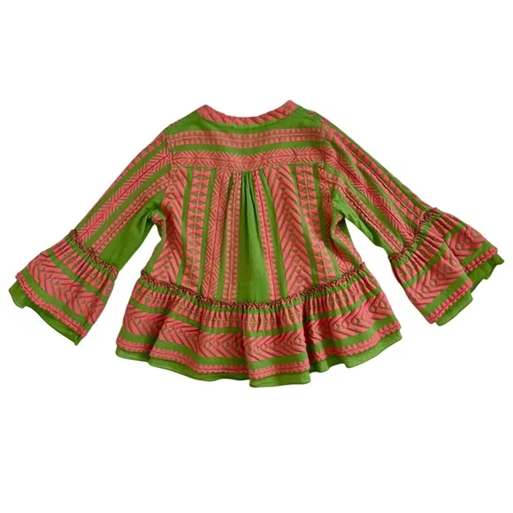 Devotion TWINS Pink and Green Blouse - Picture 3 of 8